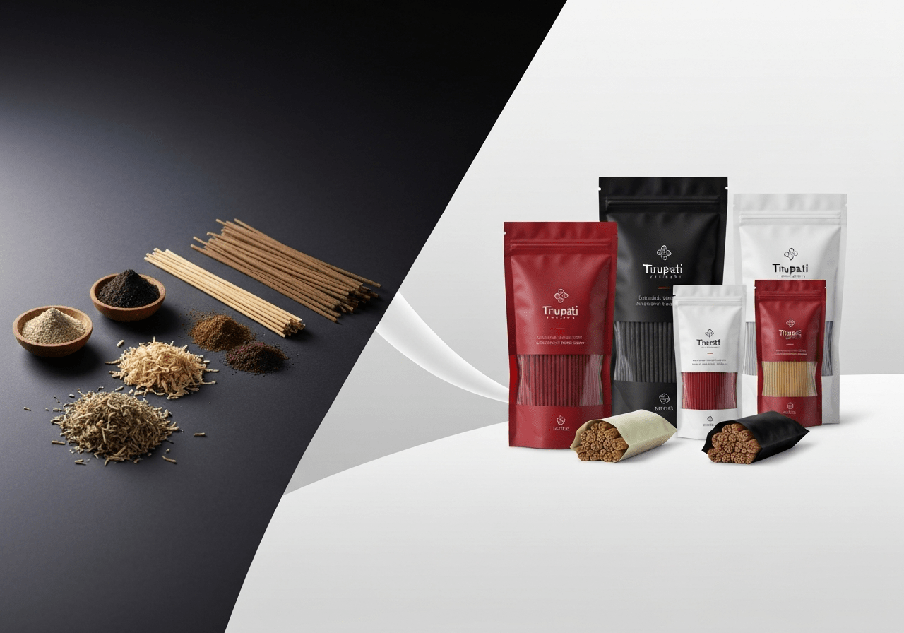 Meta Description: Protect incense sticks with premium laminated pouches. Ideal for manufacturers & retailers. Get custom solutions at Tirupati Traders!