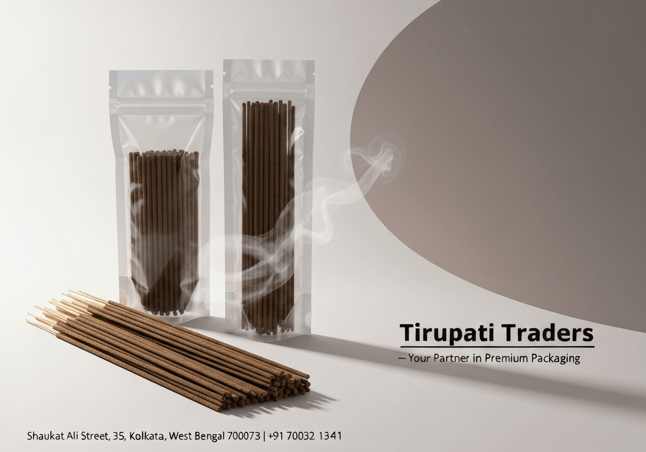 Meta Description: Preserve incense aroma with high-quality plastic packaging. Learn how it ensures freshness & branding. Partner with Tirupati Traders today!