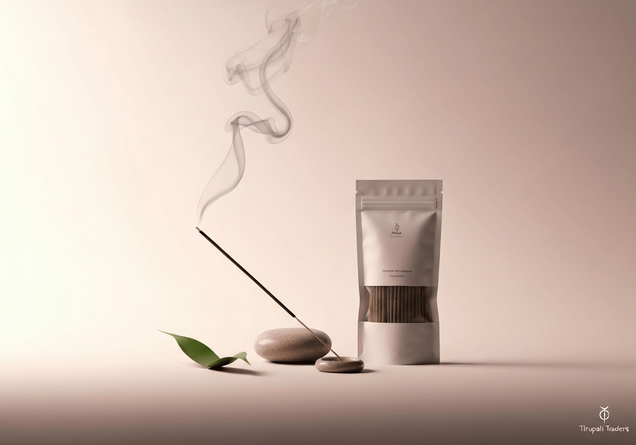 Focus Keyphrase: Incense Packaging Pouches Meta Description: Preserve incense quality with premium packaging pouches. Ideal for wellness brands. Customize yours with Tirupati Traders today!