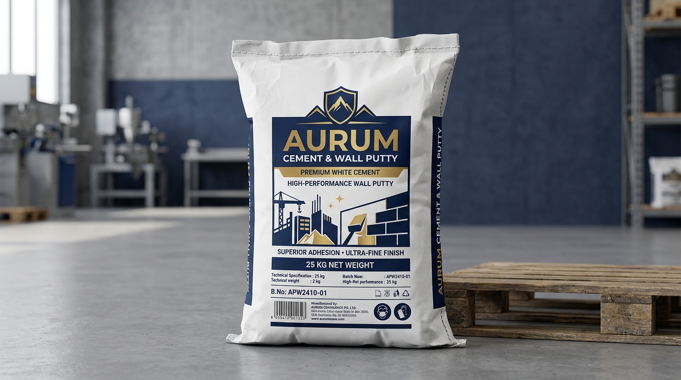 White Cement & Wall Putty Laminated Packaging Bag - Tirupati Traders Kolkata