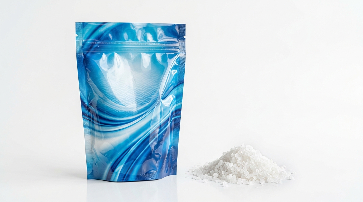 Multi-layer laminated packaging pouch for salt and highly hygroscopic FMCG powders
