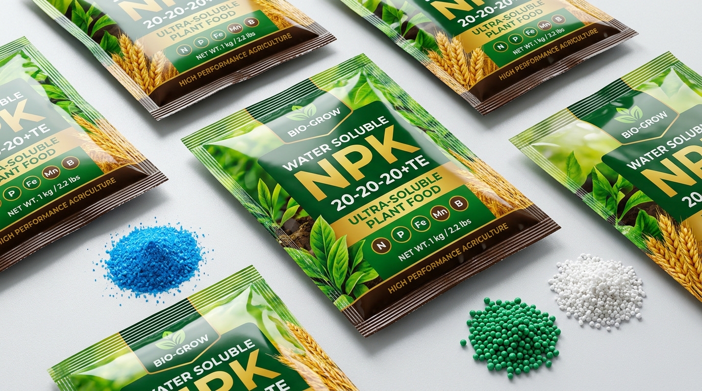 Heavy-duty multi-layer laminated packaging pouch for fertilizers and agricultural micronutrients